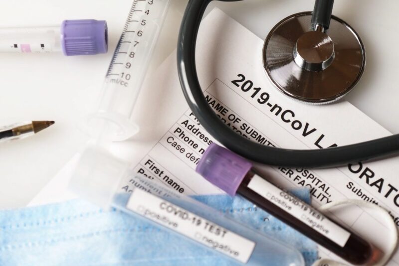 Coronavirus COVID-2019 test concept